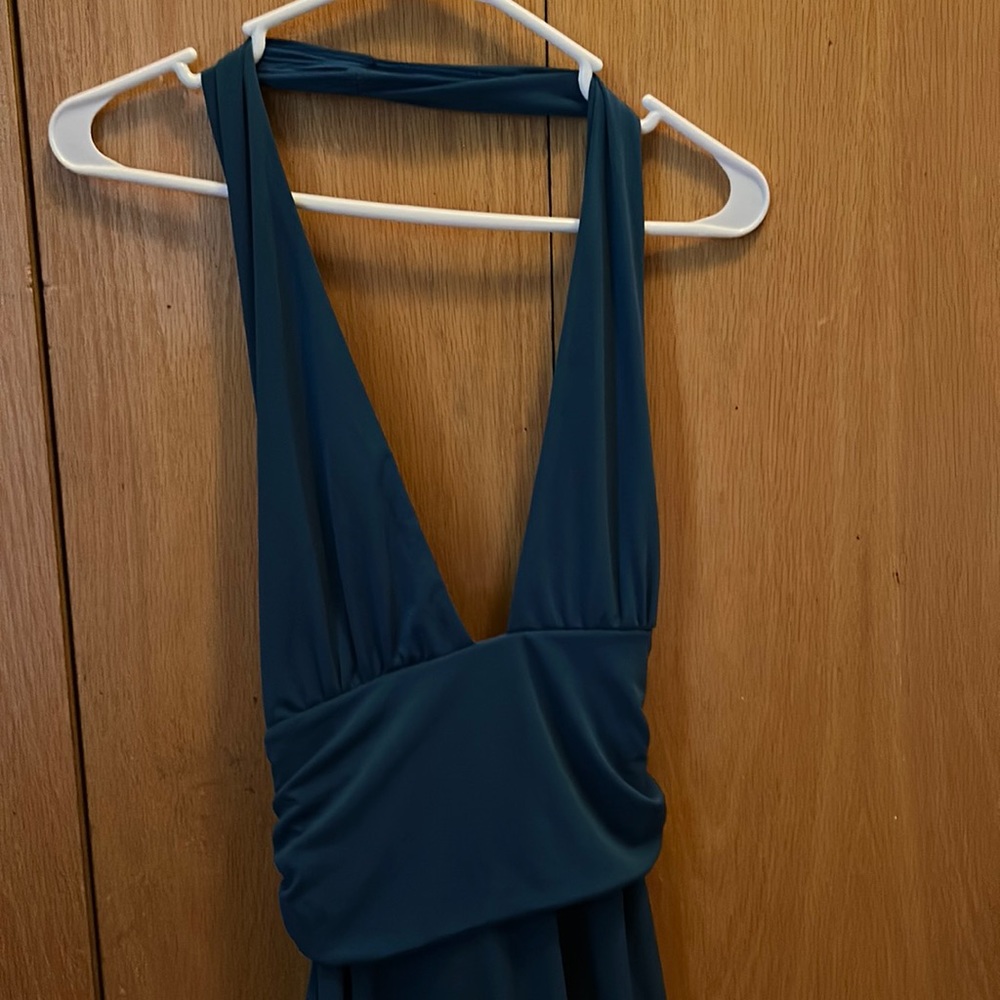 Teal short dress